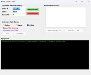 SECS/GEM Simulator